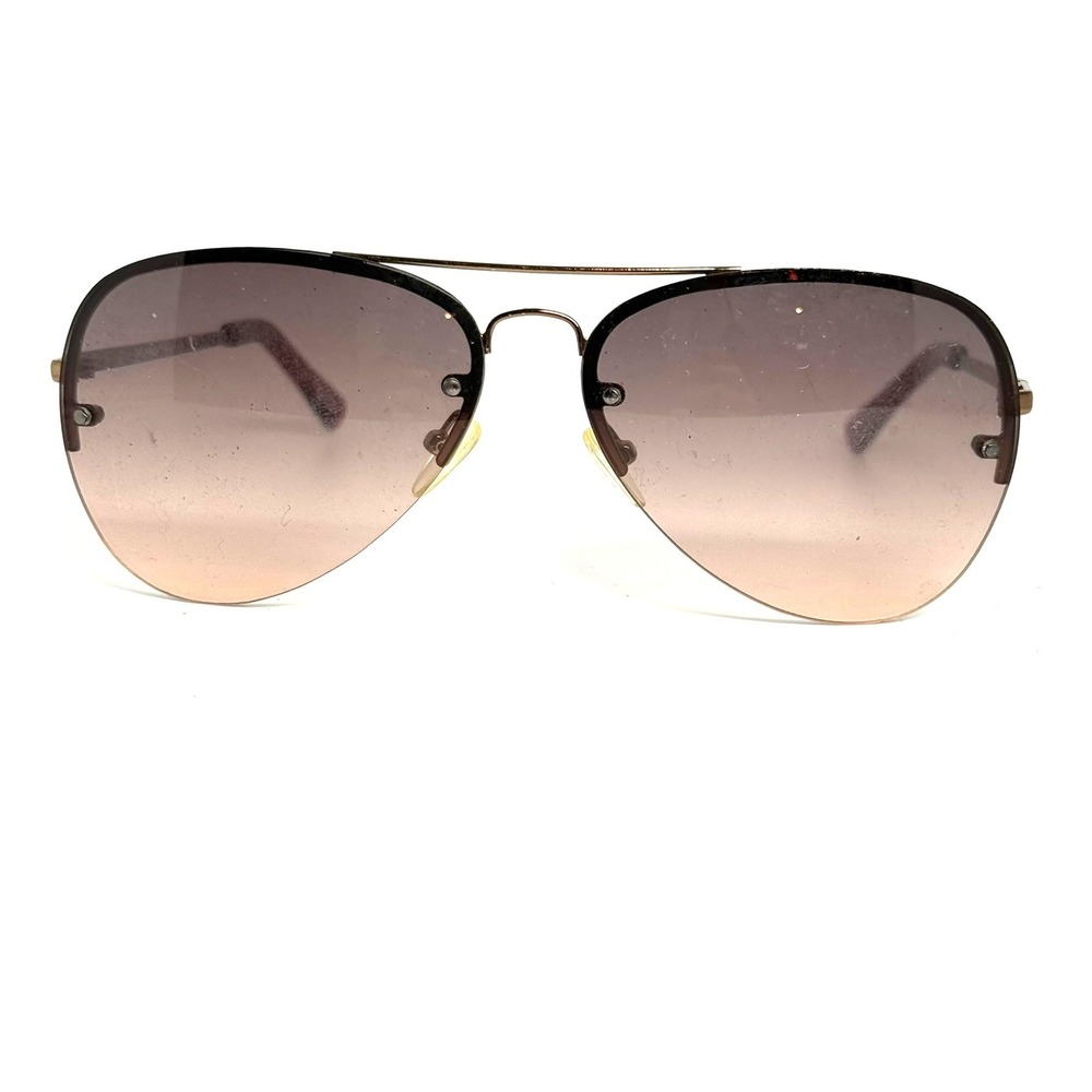 Elle WEL81SG10 Aviator Sunglasses Gold Brown Gradient Rimless 63-13-141
